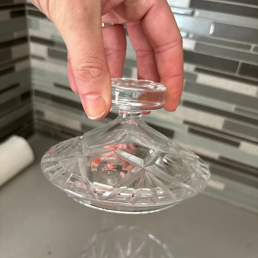 🏡Cut Crystal Apothecary Jar with Lid & Rose Diffuser